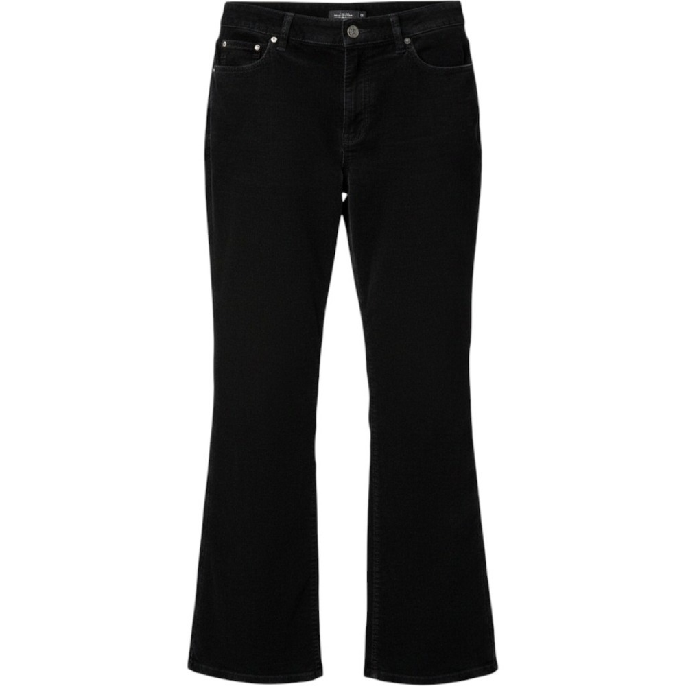 J. Jill Corduroy Pants Women 12 Black Straight Leg Stretch Casual Dark Academia